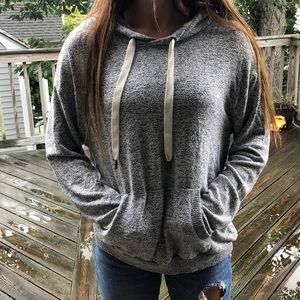 grey sweatshirt